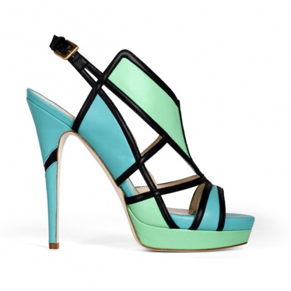 Burak Uyan leather Heels, size 38 - Picture 1 of 9